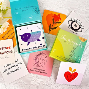 Biểu Tượng Tùy Chỉnh In Cảm Ơn Bạn Thẻ Tự Tình Yêu Khẳng Định Thẻ Bộ Tích cực Khuyến khích Tâm Vấn đề Giấy Chơi Thẻ - Product Image 6