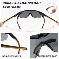 Lunettes de sécurité sportives certifiées ANSI Z87.1 pour le travail en plein air et le cyclisme Lunettes de protection personnalisées