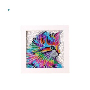 2024 Kim Cương Sơn Phim Hoạt Hình Pha Lê Thêu Đầy Đủ Khoan Trẻ Em Sơn Kim Cương Bộ Dụng Cụ Với Khung Tường Trang Trí Nội Thất Quà Tặng Tự Làm - Product Image 5