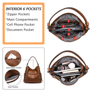 LOVEVOOK Bolsos de Hombro de Cuero PU de Lujo para Mujer, Estilo Vestir, Bolsos de Moda para Mujer, Venta Caliente de Boutiques, Bolso Hobo - Product Image 5