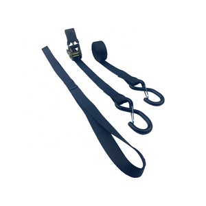 Juego de amarre de trinquete de 1 pulgada con 4 bucles suaves 4 correas de carga con mango de goma con ganchos en S de bloqueo de seguridad - Product Image 3
