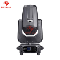 Luz de Haz Móvil para Escenario 9R Negra de 260W DMX512 RGBW, 2 Piezas en 1 Estuche, Efecto Arcoíris para TV, Clubes y Discotecas