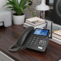 Téléphone de table 4G VoLTE avec écran couleur 2.4 pouces, appel vidéo HD WiFi numérique intelligent, avec emplacement pour carte Sim, point d'accès aux appels vocaux