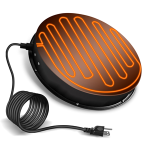 Calentador de <span class=keywords><strong>agua</strong></span> de pollo personalizado, Descongelador eléctrico, Base calentada para <span class=keywords><strong>bebedero</strong></span> de aves de corral en gallinero de invierno - Product Image 3