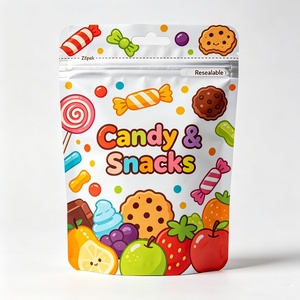 Bolsas de Mylar Personalizadas a Prueba de Olores, Diseño de Dibujos Animados, Cierre Hermético, Bolsas Reutilizables para Dulces, Golosinas, Frutas y Alimentos - Product Image 3