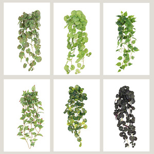 Plantas Artificiales <span class=keywords><strong>de</strong></span> Plástico, Enredadera Artificial para Decoración <span class=keywords><strong>de</strong></span> Paredes, Techo y Colgantes, Decoración <span class=keywords><strong>de</strong></span> Enredadera Larga <span class=keywords><strong>de</strong></span> Criptomera - Product Image 3