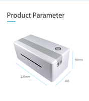 Imprimante d'étiquettes auto-adhésives thermique Imprimante d'étiquettes de bureau directe commerciale, compatible avec l'étiqueteuse thermique