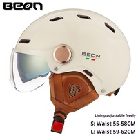 Casco Retro BEON Unisex con Doble Visera, Certificado 3C para Motocicleta y Bicicleta Eléctrica, Estilo Vintage Harley para Todas las Estaciones, Conducción Segura
