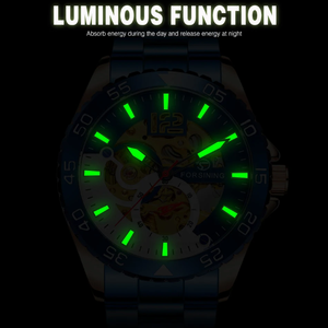 <span class=keywords><strong>Montre</strong></span>-bracelet de luxe FORSINING <span class=keywords><strong>pour</strong></span> <span class=keywords><strong>homme</strong></span> d'affaires, en acier inoxydable, mouvement automatique squelette, <span class=keywords><strong>montre</strong></span> mécanique étanche - Product Image 3