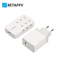 Adaptateur de charge rapide BETAFPV 6 ports 1S, entrée Type-C, protocoles PD3.0/QC3.0 pour accessoires de batterie de drone de course FPV, quadricoptère