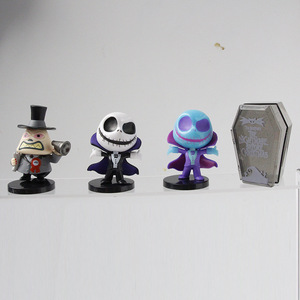 Set di 9 Pezzi Nightmare Before Christmas, Statuette di <span class=keywords><strong>Jack</strong></span> <span class=keywords><strong>Skellington</strong></span>, Modellini da Collezione, Ornamenti da Scrivania per Halloween - Product Image 4