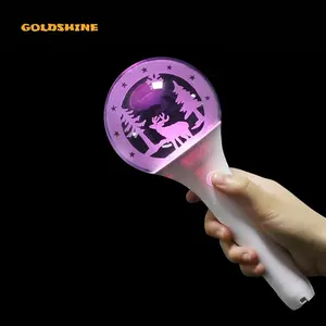 LED Sports Event Fans Cheering Light Sticks Glowing Acrylic Cheering Wand Stick Graduation Festivals Custom Flashing LED Stick