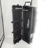DPC140-2 grand plastique dur étanche canne à pêche équipement transport en toute sécurité longue mallette à outils avec mousse personnalisée