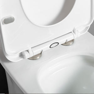 Offre Spéciale – WC Monobloc en Porcelaine Style Moderne à Double Chasse d'Eau pour Hôtels et Maisons – Installation au Sol - Product Image 5