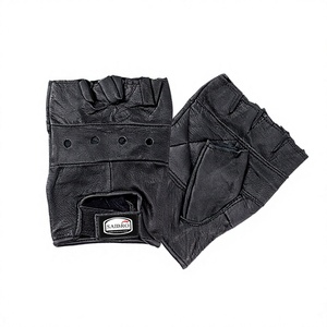 Guantes de Gimnasio de Medio Dedo SAIBRO de Cuero para Levantamiento de Pesas, Equipo de Entrenamiento Unisex - Product Image 5