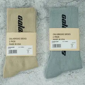 Crew Logo Nude Socks Custom Wholesale Cheap Breathable Plain Men Autumn Knitted Design Your Own Women Support