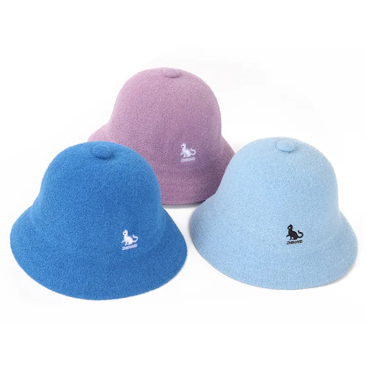 Di alta qualità su misura Hurley cappello da secchio semplice cotone asciugamano con caldo panno di spugna per gli sport invernali caratteristiche Logo personalizzato