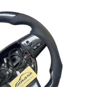 Volante de Coche GM.Modi-Hub de Cuero y Fibra de Carbono de 3 Radios para <span class=keywords><strong>Jaguar</strong></span> 2008-2015 XF / 2007-2009 <span class=keywords><strong>XK</strong></span> XKR - Product Image 4