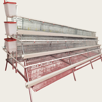 Cage à poulets portable de type A, cage à étages en métal durable, anti-rouille, pour petites et grandes exploitations agricoles
