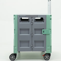 Vente chaude Camping Trolley Coffre de voiture avec roues Portable Épicerie Supermarché Shopping Organisation Bagages avec couvercle
