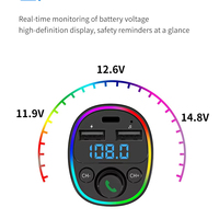 Pengisi Daya Mobil USB Tipe-C Baru G67 PD QC3.0 20W 5V/3A, Transmitter FM, Panggilan Hands-Free, Kamera, Laptop, Earphone, Jam Tangan Pintar