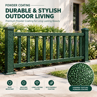 Poudre de revêtement en polyester pur PPY4727 vert à motif marteau pour la modification de la couleur des métaux extérieurs – Approvisionnement direct usine