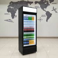 Réfrigérateur commercial vertical à porte unique en marbre, refroidissement par air, pour boissons, vente en gros