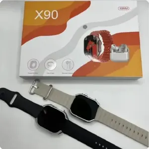 5 en 1 X90 Ultra Smart Watch Gift Set 49mm Smartwatch avec Earbuds Earphone X90 ultra Reloj Inteligente Fashion Sport Smartwatch