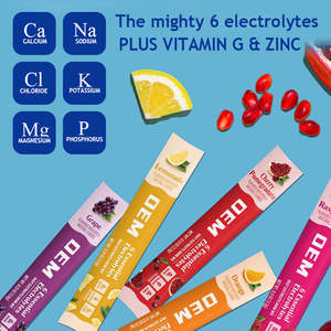 Vigo OEM Private Label Original 20 Sachets de poudre de boisson d'hydratation et de récupération d'électrolytes avec vitamine C et zinc - Product Image 3