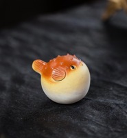 Accessoire de thé Gongfu chinois traditionnel pour le bureau, adorable figurine de poisson-bouffant pour le bureau ou la salle d'étude