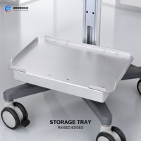 Plateforme de chariot pour densitomètre osseux à ultrasons avec porte-gobelet réglable, scanner de densité osseuse pour hôpitaux et cliniques, vente en gros OEM