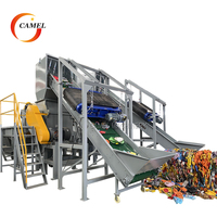 Ligne de broyage et de lavage pour bouteilles PE PP, fûts HDPE, conteneurs, machine de recyclage des déchets PE PP