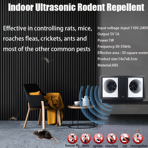 Appareil Électrique Ultrasonique Anti-Nuisibles <span class=keywords><strong>pour</strong></span> Restaurants, Répulsif Souris et <span class=keywords><strong>Rats</strong></span>, Répulsif Insectes, Couverture 100-150m, Portable - Product Image 2