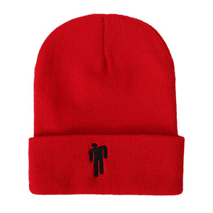Autunno/inverno cappello di lana acrilico moda fluorescente Billie Eilish, ricamo, piccolo uomo lavorato a maglia cappello di lana personalizzazione - Product Image 5