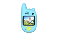 Appareil photo et talkie-walkie pour enfants 2,4 G 20 MP à double objectif 2-en-1 avec capteur CMOS, mise au point fixe, vidéo Full HD, appels bidirectionnels