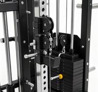 Machine Smith 3D multi-plateaux, rack de musculation robuste avec système de câbles à double poulie, équipement d'entraînement complet pour le renforcement musculaire du corps