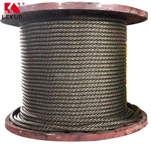 ブライトオイルスチールロープ電気ホイストウインチ固定バンドル鋼ケーブルリフティングスリングワイヤーロープ6*37スチールワイヤーロープ - Product Image 1