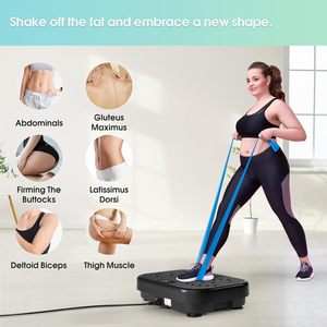 <span class=keywords><strong>Plateforme</strong></span> <span class=keywords><strong>vibrante</strong></span> multifonctionnelle noire pour entraînement corporel complet, <span class=keywords><strong>plateforme</strong></span> <span class=keywords><strong>vibrante</strong></span> verticale écologique pour fitness et amincissement - Product Image 2