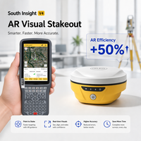 South Insight V4 GPS RTK avec code permanent 1698 canaux IMU GNSS RTK pour la topographie terrestre RTK