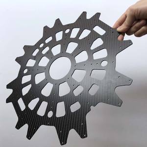 แผ่นคาร์บอนไฟเบอร์ CNC แบบกำหนดเองได้ น้ำหนักเบา 3K 6K ลายทวิลล์และลายเรียบ - Product Image 4