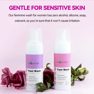 Aromlife Private Label 100% hierbas naturales espuma natural Yoni Cleanse Wash products Cuidado Vaginal Organic Intimate