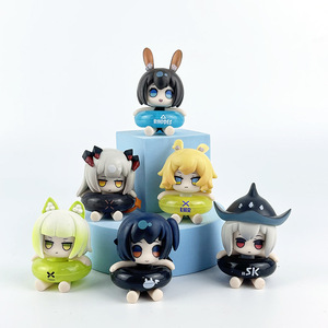 ชุดฟิกเกอร์อนิเมะ <span class=keywords><strong>Arknights</strong></span> ขนาดเล็ก พร้อมห่วงยางว่ายน้ำ อามิยะ ของเล่นพีวีซี เฉิน ฟรังก้า ของเล่นพลาสติกสำหรับตกแต่งคอนโซลรถยนต์ ของขวัญสำหรับเด็ก - Product Image 1