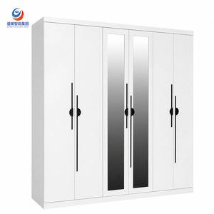 <span class=keywords><strong>Armadio</strong></span> scorrevole moderno per camera da letto, cameretta bambini e hotel, <span class=keywords><strong>armadio</strong></span> in metallo e guardaroba con specchio, in acciaio resistente - Product Image 4