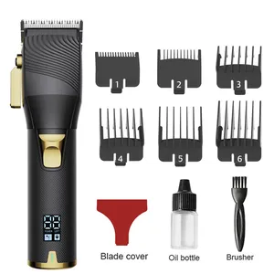 Máquina de corte de pelo profesional para Barbero, cortadora de pelo eléctrica inalámbrica recargable, el mejor fabricante