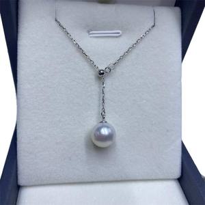 สร้อยคอไข่มุกแท้ทรงคลาสสิก S925 พร้อมจี้รูปตัว Y สีเงินอ่อนหรูหราจาก Zhuji Danshui ประดับด้วยไข่มุกไร้ตำหนิ - Product Image 5