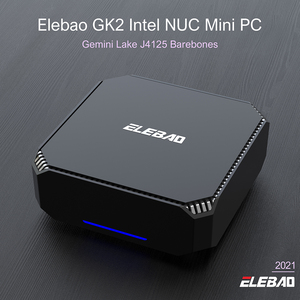 Mini PC Elebao GK2 Barebones, dernier modèle, Gemini Lake J4125 /<span class=keywords><strong>J5040</strong></span>, Windows 10, 4K, DDR4, SSD M.2 avec ventilateur, ordinateur de bureau mini PC, ARM - Product Image 2