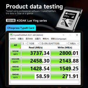 kodak High Speed Plastic Camera <b>Memory</b> <b>Card</b> 1TB CFexpress Type-B Lue Ying Series for 4K/8K Video - Product Image 6