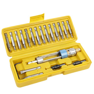 Juego de 20 piezas de brocas avellanadoras de acero de alta velocidad con cabezales de cambio rápido y kit de puntas de destornillador convertibles para comercio transfronterizo - Product Image 3