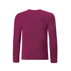 <span class=keywords><strong>Camisa</strong></span> de Lana Merino <span class=keywords><strong>Fucsia</strong></span> de <span class=keywords><strong>Manga</strong></span> <span class=keywords><strong>Larga</strong></span> para Hombre, Diseño Personalizado Solarwool - Product Image 2