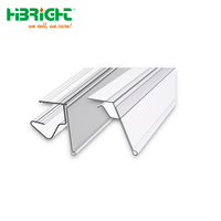 HIGHBRIGHT HBE-PH-Z Porte-étiquettes et porte-panneaux de prix en PVC pour rayonnages de supermarché, pour bande de données transparente en verre JIANGSU